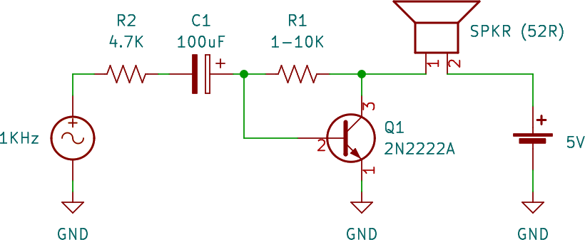 Amplifier schematic. It's a bad design, don't use it for real applications.